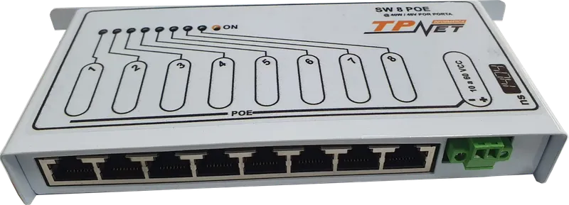 Switch Ethernet 8 Portas POE IN